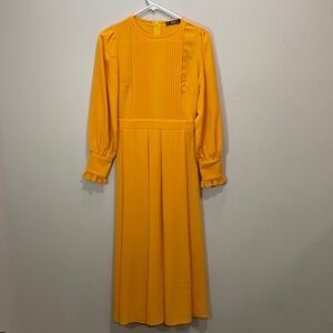 Shein golden yellow maxi dress
